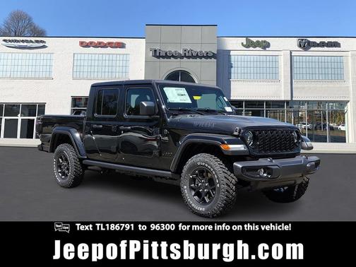 Black Clearcoat 2026 Jeep Gladiator Willys 4x4