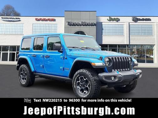 Hydro Blue Pearlcoat 2022 Jeep Wrangler Unlimited 4xe Rubicon