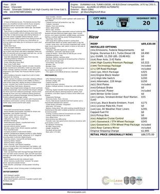 Black 2024 Chevrolet Silverado 2500 High Country