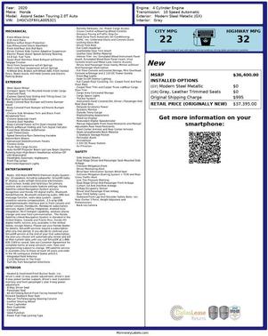 2020 Honda Accord Touring 2.0T