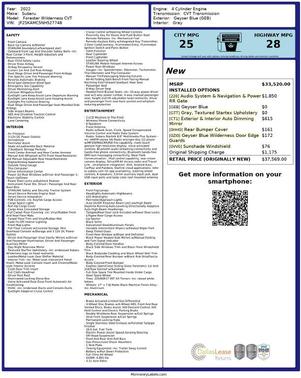 2022 Subaru Forester Wilderness