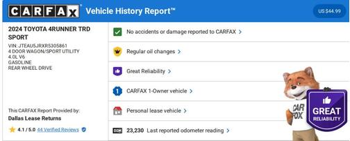 2024 Toyota 4Runner TRD Sport
