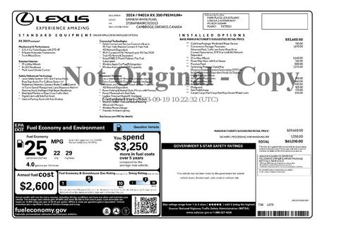 2024 Lexus RX 350 Premium