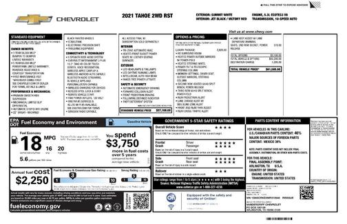 2021 Chevrolet Tahoe RST