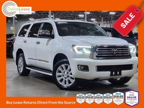 White 2019 Toyota Sequoia Platinum