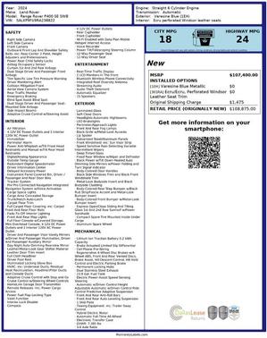 2024 Land Rover Range Rover P400 SE