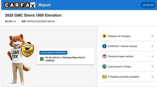 Gray 2025 GMC Sierra 1500 Elevation