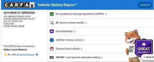 2019 BMW X1 sDrive28i