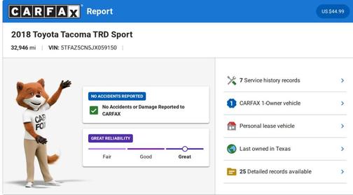 2018 Toyota Tacoma TRD Sport