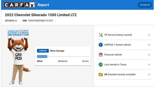 Red 2022 Chevrolet Silverado 1500 Limited LTZ