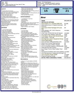 2021 RAM 1500 Lone Star