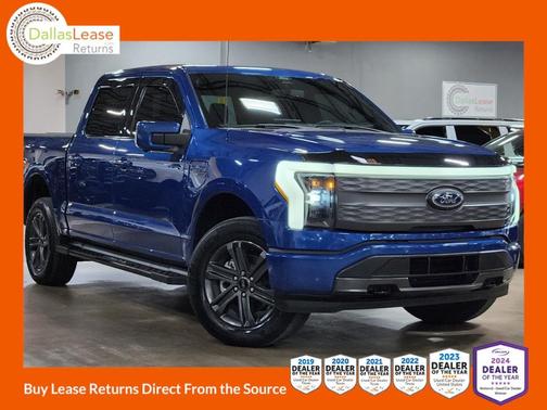 Blue 2022 Ford F-150 Lightning LARIAT