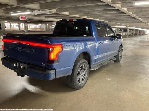 Blue 2022 Ford F-150 Lightning LARIAT