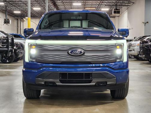 Blue 2022 Ford F-150 Lightning LARIAT