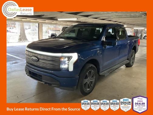Blue 2022 Ford F-150 Lightning LARIAT