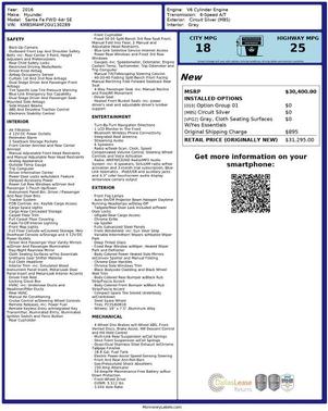 2016 Hyundai SANTA FE SE