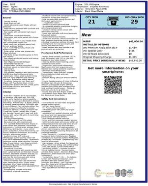 2022 Toyota Highlander XSE