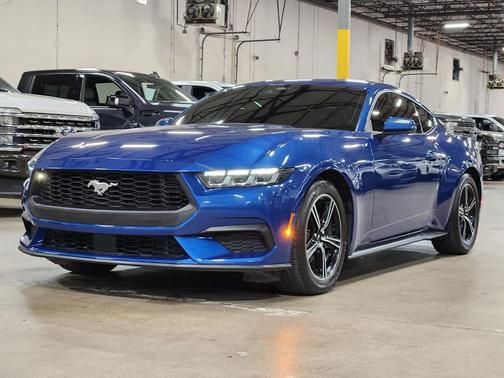 Blue 2024 Ford Mustang EcoBoost
