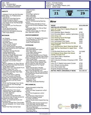 2020 Mercedes-Benz C-Class C 300