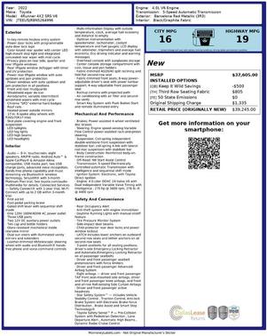 Red 2022 Toyota 4Runner SR5