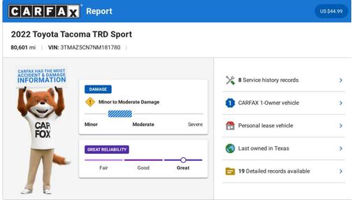 2022 Toyota Tacoma TRD Sport