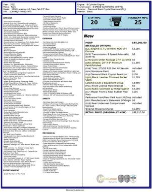 2021 RAM 1500 Laramie