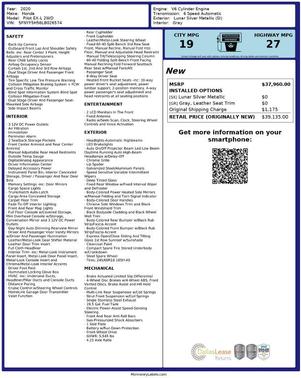 Silver 2020 Honda Pilot EX-L