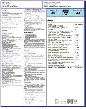 2019 Porsche Cayenne Base