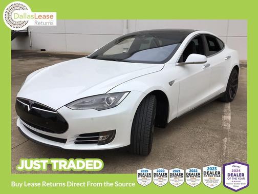 White 2015 Tesla Model S 85D
