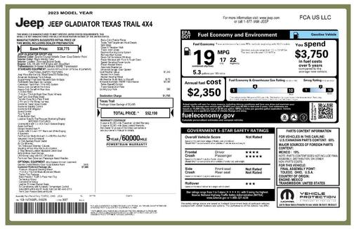 2023 Jeep Gladiator Texas Trail