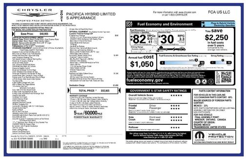 2021 Chrysler Pacifica Hybrid Limited