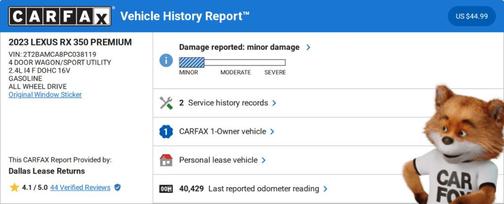 2023 Lexus RX 350 Premium
