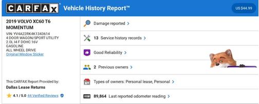 2019 Volvo XC60 T6 Momentum