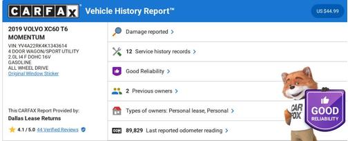 2019 Volvo XC60 T6 Momentum