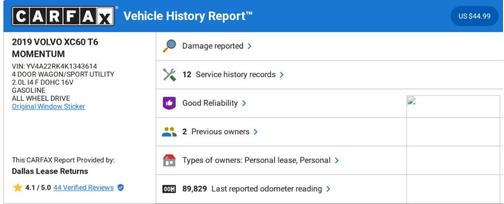 2019 Volvo XC60 T6 Momentum