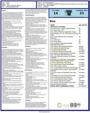 2019 GMC Yukon Denali