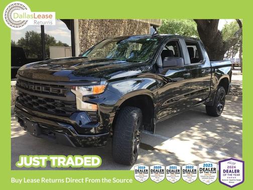Black 2024 Chevrolet Silverado 1500 Custom Trail Boss