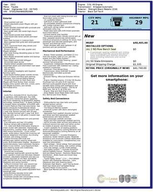 2022 Toyota Highlander XLE