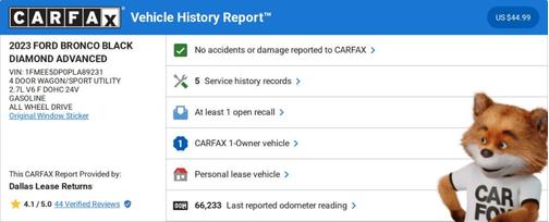 2023 Ford Bronco Black Diamond