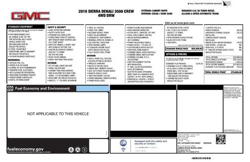 White 2019 GMC Sierra 3500 Denali