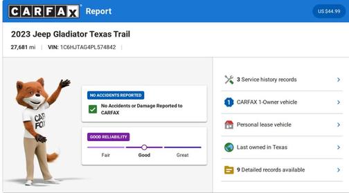 2023 Jeep Gladiator Texas Trail