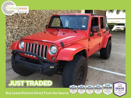 Red 2017 Jeep Wrangler Unlimited Sahara