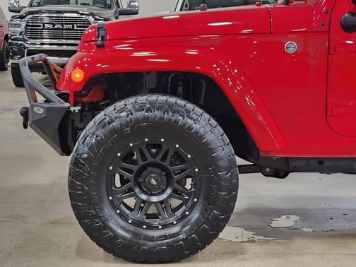 Red 2017 Jeep Wrangler Unlimited Sahara