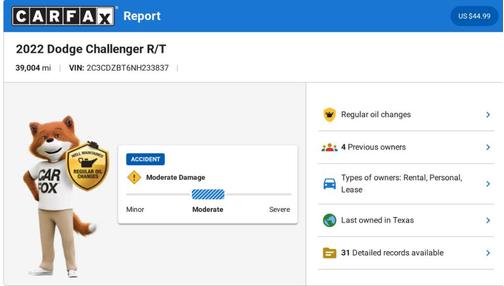Gray 2022 Dodge Challenger R/T