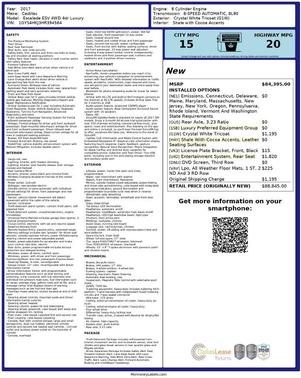 2017 Cadillac Escalade ESV Luxury