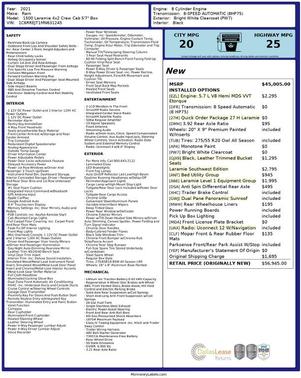 2021 RAM 1500 Laramie