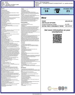 2018 Lincoln Navigator Black Label