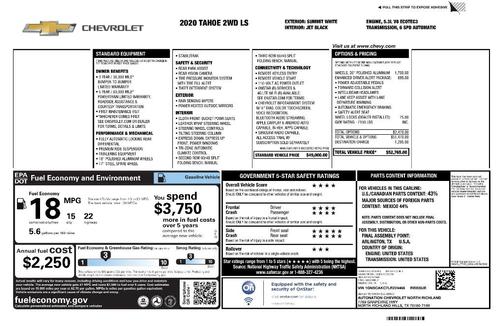 2020 Chevrolet Tahoe LS