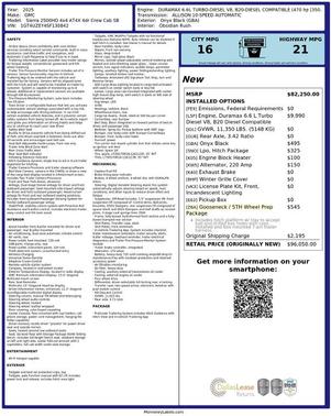 Black 2025 GMC Sierra 2500 AT4X