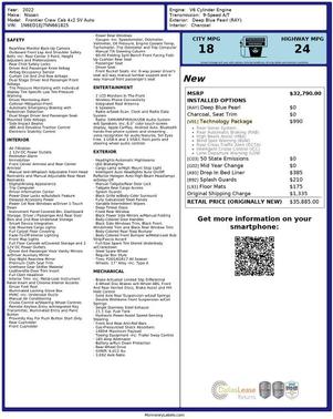 2022 Nissan Frontier SV